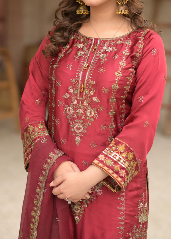 Celestia Maroon Silken